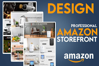 create converting amazon storefront design or brand store