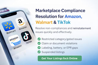 fix amazon tiktok and walmart compliance and regulatory flags