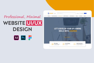 design creative UI UX for website or landing page