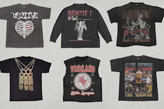 design edgy artsy streetwear merch or clothing brands