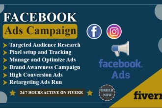 setup and manage facebook ads meta fb ad campaign advertising marketing campaign