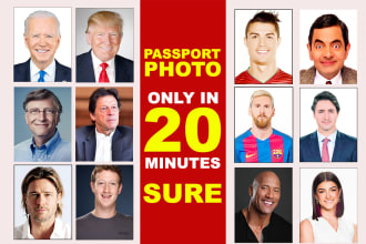 do passport and visa photo from any source urgently