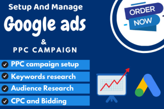 setup effective google ads, adwords  , PPC, search ads to improve sales
