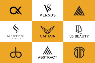 do personal monogram initial name letter text logo design