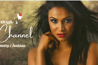 create a creative attractive youtube channel art