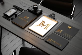 create initial letter monogram logo design personal branding