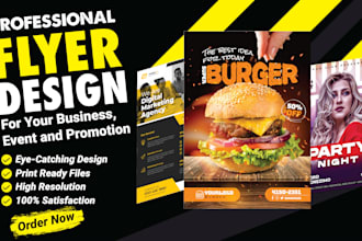 design professional flyers for promotions