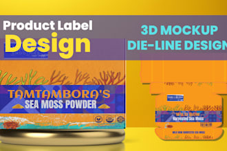 premium product label design for your product