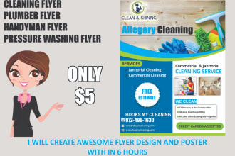 cleaning service flyer,pressure wash flyer  with in 6 hours