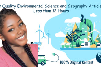 do quality environmental science and geography content