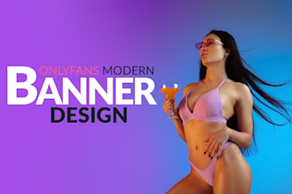 design stunning onlyfans banners and covers for influencers and models