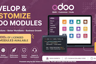 develop new and customize odoo modules