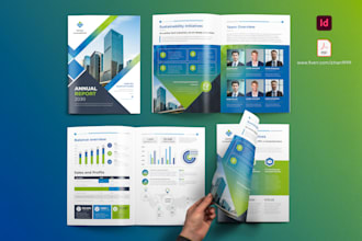 design company profile, business brochure, annual report, proposal by indesign