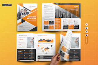 design brochure, company profile, annual report and proposal in adobe indesign