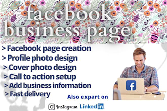 do any type of facebook page creation ,setup,banner ,cover ,design