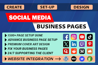 create social media accounts for your business