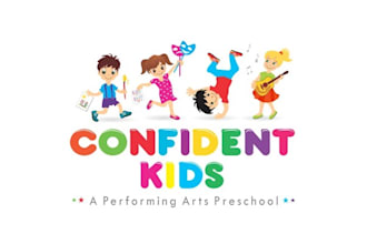 design kids shop, baby store, childcare, toy shop and children logo