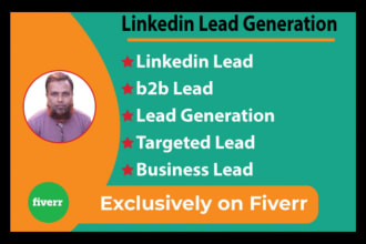 do b2b lead generation by linkedin sales navigator