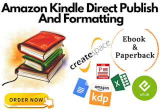 format, publish, promote your book on amazon and kindle KDP