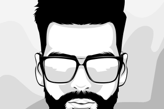 make your photo cool with simple black and white style