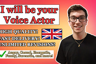 be your voice actor for audiobooks, commercials and more