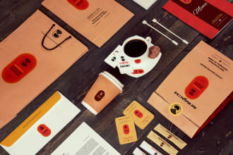 design vintage brand identity logo, and brand style guide