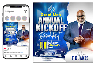 design best church flyer or  social media post within 3 hours
