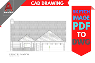 create or draft autocad elevation