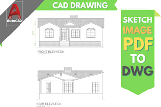 create or draft autocad side view