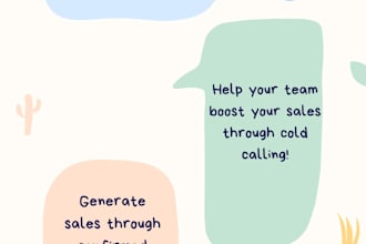 make appointments and sales