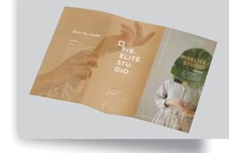 design company, bifold, trifold and flyer brochure