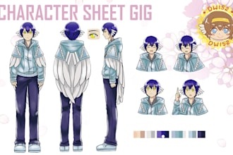 draw a new character sheet for your character