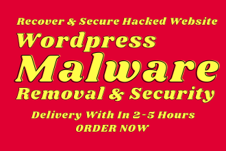 remove wordpress malware removal,fix or recover hacked website,blacklist removal