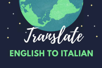 translate from english to italian