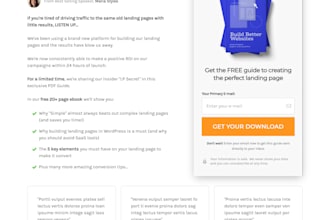 design amazing professional optimize press landing page