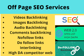 do  off page SEO backlinks service of wordpress website