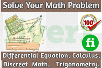 help calculus differential equations,   linear algebra, trigonometry