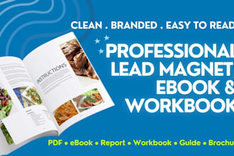 design professional lead magnet, ebook and workbook