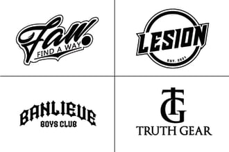 do modern urban streetwear ,fashion or clothing brand logo