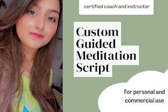 provide custom meditation script for commercial use