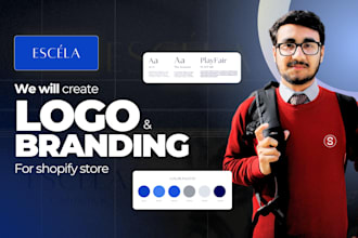 create busines logo and branding for your shopify store, fashion shopify website