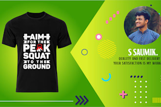 create minimalist, text and typography t shirt design
