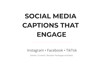 write engaging social media captions and posts for your brand