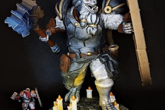 3d print a massive statue of your heroforge or dnd miniature