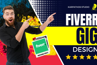 design catchy fiverr gig image that sell