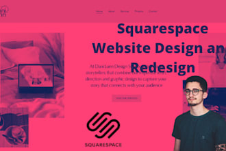 squarespace website design or redesign squarespace website