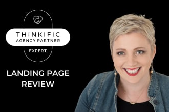 review your thinkific landing page