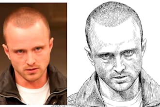 draw you in a comic style drawing