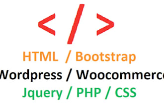 do HTML , PHP, wordpress, jquery work