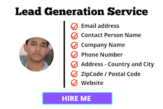 collect 1000 targeted valid and active email leads